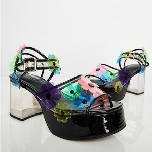 Petal Pixie PVC Heels - Delia’s by Dolls Kill